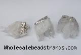 NGP2255 30*35mm - 35*40mm nuggets druzy quartz pendants