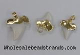 NGP2320 18*25mm - 25*30mm teeth-shaped shell pendants