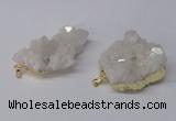 NGP2337 30*35mm - 35*40mm nuggets druzy quartz pendants