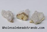 NGP2338 30*35mm - 35*40mm nuggets druzy quartz pendants