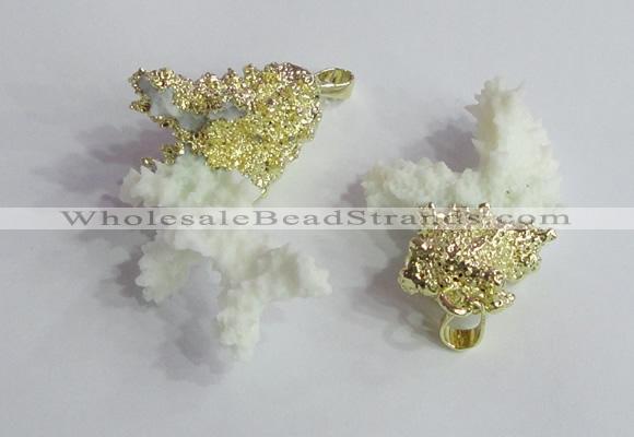 NGP2395 20*40mm - 30*50mm freeform natural coral pendants