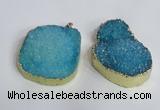 NGP2473 45*55mm - 50*65mm freeform druzy agate pendants wholesale