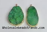 NGP2474 45*55mm - 50*65mm freeform druzy agate pendants wholesale