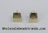 NGP2735 11*14mm cube lemon quartz gemstone pendants