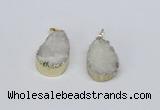 NGP2772 18*25mm - 20*30mm freeform druzy agate pendants