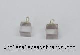 NGP2778 10*12mm - 12*14mm cube white crystal gemstone pendants