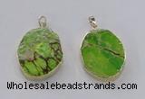 NGP2943 25*35mm – 35*45mm freeform sea sediment jasper pendants