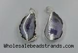 NGP3101 25*40mm - 30*50mm freeform druzy agate gemstone pendants