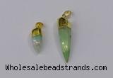 NGP3107 9*20mm – 11*40mm sticks Australia chrysoprase pendants