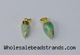 NGP3108 10*20mm - 10*25mm sticks Australia chrysoprase pendants