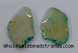 NGP3243 55*65mm - 50*75mm freeform agate slab pendants