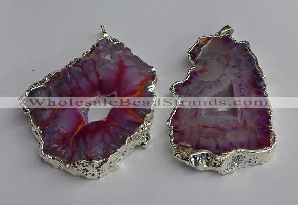 NGP3366 40*45mm - 45*60mm freeform druzy agate pendants