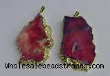 NGP3397 40*45mm - 45*60mm freeform druzy agate pendants