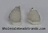 NGP3456 20*30mm - 25*35mm freeform druzy agate pendants wholesale