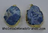 NGP3760 30*40mm - 40*50mm freeform druzy agate pendants