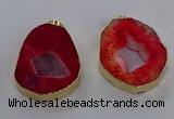 NGP3824 30*40mm - 40*50mm freeform druzy agate pendants