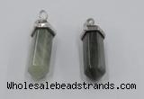 NGP5017 8*30mm sticks seaweed quartz pendants wholesale