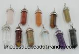 NGP5022 8*30mm sticks mixed gemstone pendants wholesale