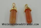 NGP5033 8*30mm sticks red aventurine pendants wholesale