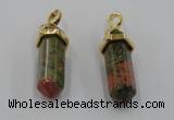 NGP5039 8*30mm sticks unakite gemstone pendants wholesale