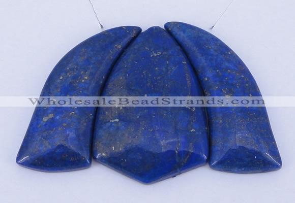 NGP51 Fashion lapis lazuli gemstone pendants set jewelry wholesale