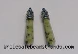 NGP5419 10*65mm sticks kiwi jasper pendants wholesale