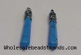 NGP5427 10*65mm sticks blue turquoise pendants wholesale