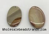 NGP5519 35*50mm oval ocean jasper pendants wholesale