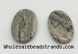 NGP5523 30*50mm - 35*55mm oval jasper pendants wholesale