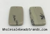 NGP5526 30*50mm - 35*55mm rectangle jasper pendants wholesale