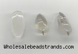 NGP5540 14*40mm - 23*58mm teardrop white crystal pendants