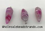 NGP5547 14*40mm - 23*58mm teardrop agate gemstone pendants