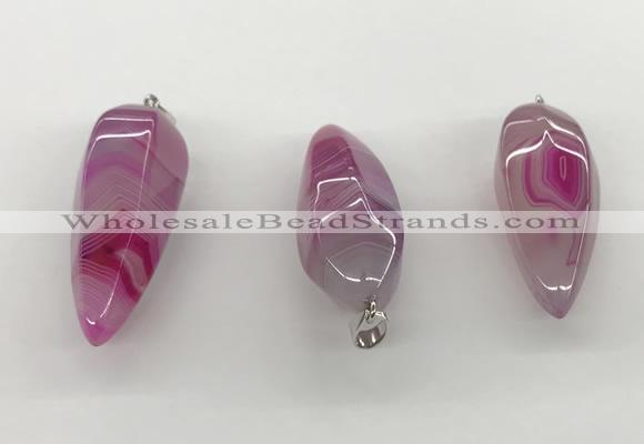 NGP5547 14*40mm - 23*58mm teardrop agate gemstone pendants