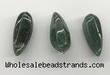 NGP5556 14*40mm - 23*58mm teardrop Canadian jade pendants