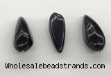 NGP5561 14*40mm - 23*58mm teardrop blue goldstone pendants