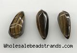 NGP5563 14*40mm - 23*58mm teardrop yellow tiger eye pendants