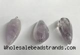 NGP5567 18*40mm - 23*58mm teardrop lavender amethyst pendants