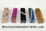 NGP5720 12*52mm cuboid agate gemstone pendants wholesale