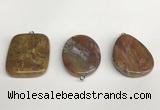 NGP5752 30*40mm freeform agate gemstone pendants wholesale