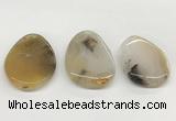 NGP5779 35*50mm - 38*55mm freeform agate slab pendants