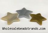 NGP5806 50mm star agate gemstone pendants wholesale