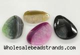 NGP5822 35*55mm - 40*60mm faceted freeform agate gemstone pendants