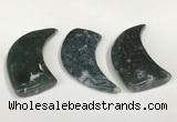 NGP5835 22*55mm - 25*55mm horn agate gemstone pendants wholesale