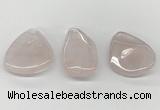 NGP5846 25*45mm - 35*55mm freeform rose quartz pendants wholesale