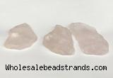 NGP5850 30*45mm - 40*60mm freeform rose quartz slab pendants