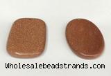 NGP5857 35*55mm freeform goldstone pendants wholesale