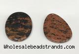 NGP5860 35*55mm freeform mahogany obsidian pendants wholesale