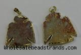 NGP6029 25*35mm - 30*40mm angel serpentine jasper pendants