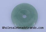 NGP604 5pcs 6*40mm green aventurine gemstone donut pendants wholesale