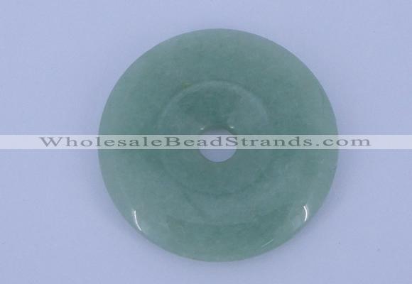 NGP604 5pcs 6*40mm green aventurine gemstone donut pendants wholesale